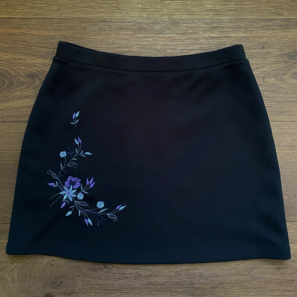 Vintage 90s/y2k express black mini skirt
